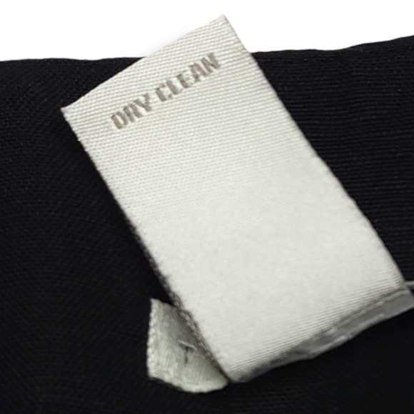 EUC Tweeds Linen Blend Flower Embroidery Lined Flare Skirt Sz. 8 Black White - Picture 5 of 8